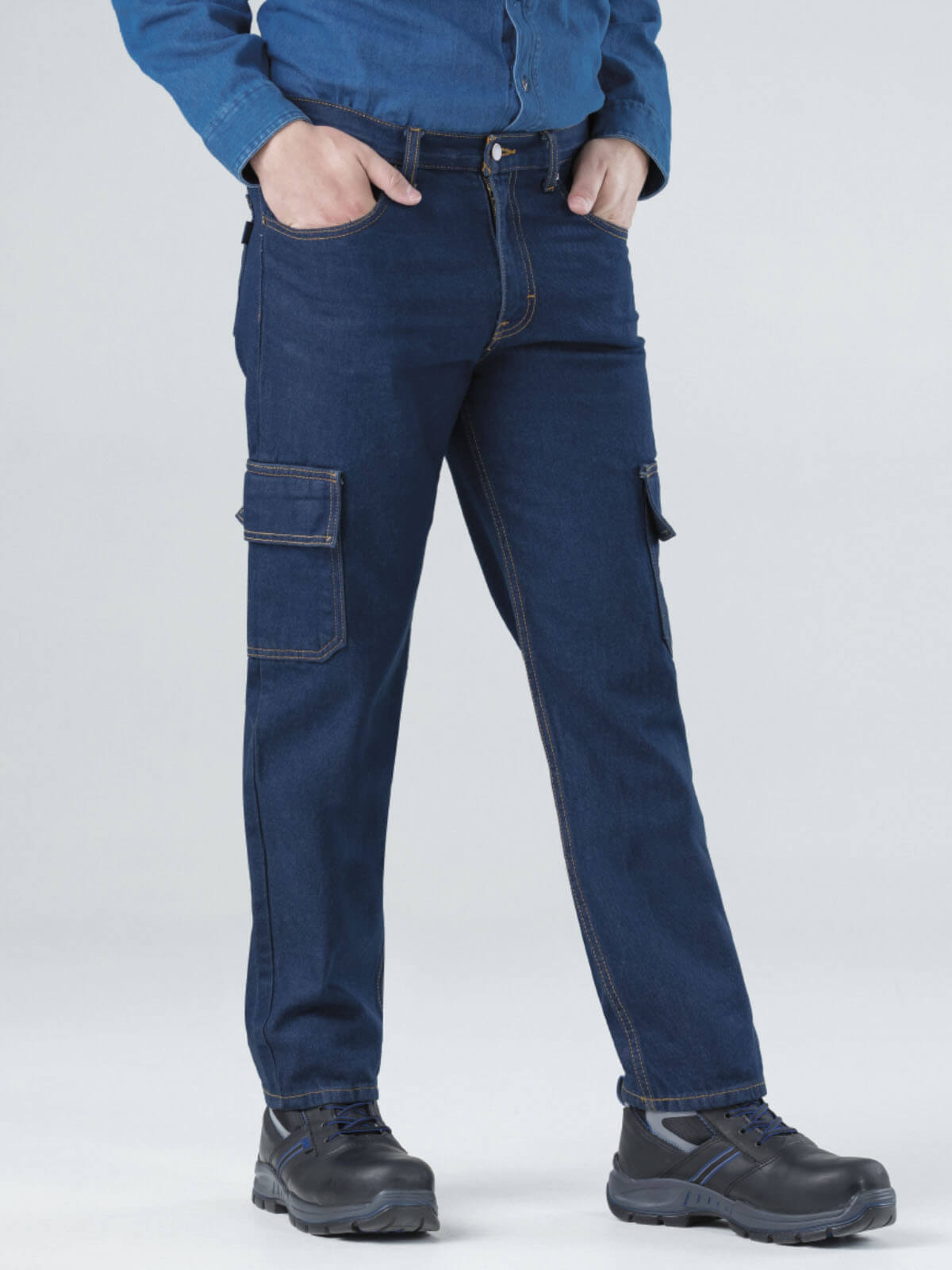 Heavy Duty Cargo Denim Pants Lazzar USA